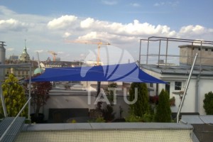 Tetőterasz, betekerhető napvitorla 3